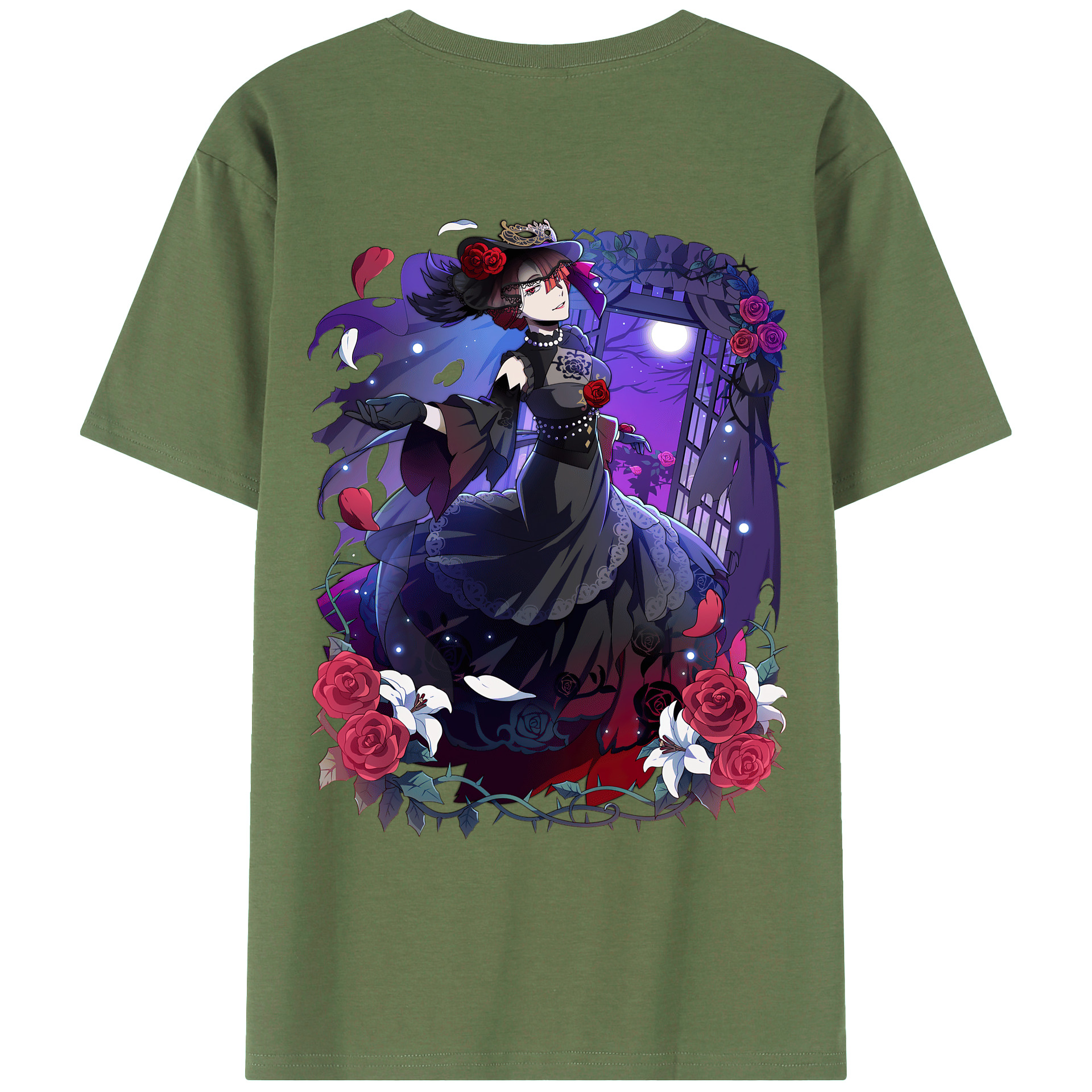 （画像用） 文豪ストレイドッグス Bungo Stray Dogs 綿100％ メンズ半袖Tシャツ（バックプリント） 通気性